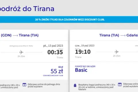Ile kosztuje lot do Albanii? Sprawdź najniższe ceny biletów